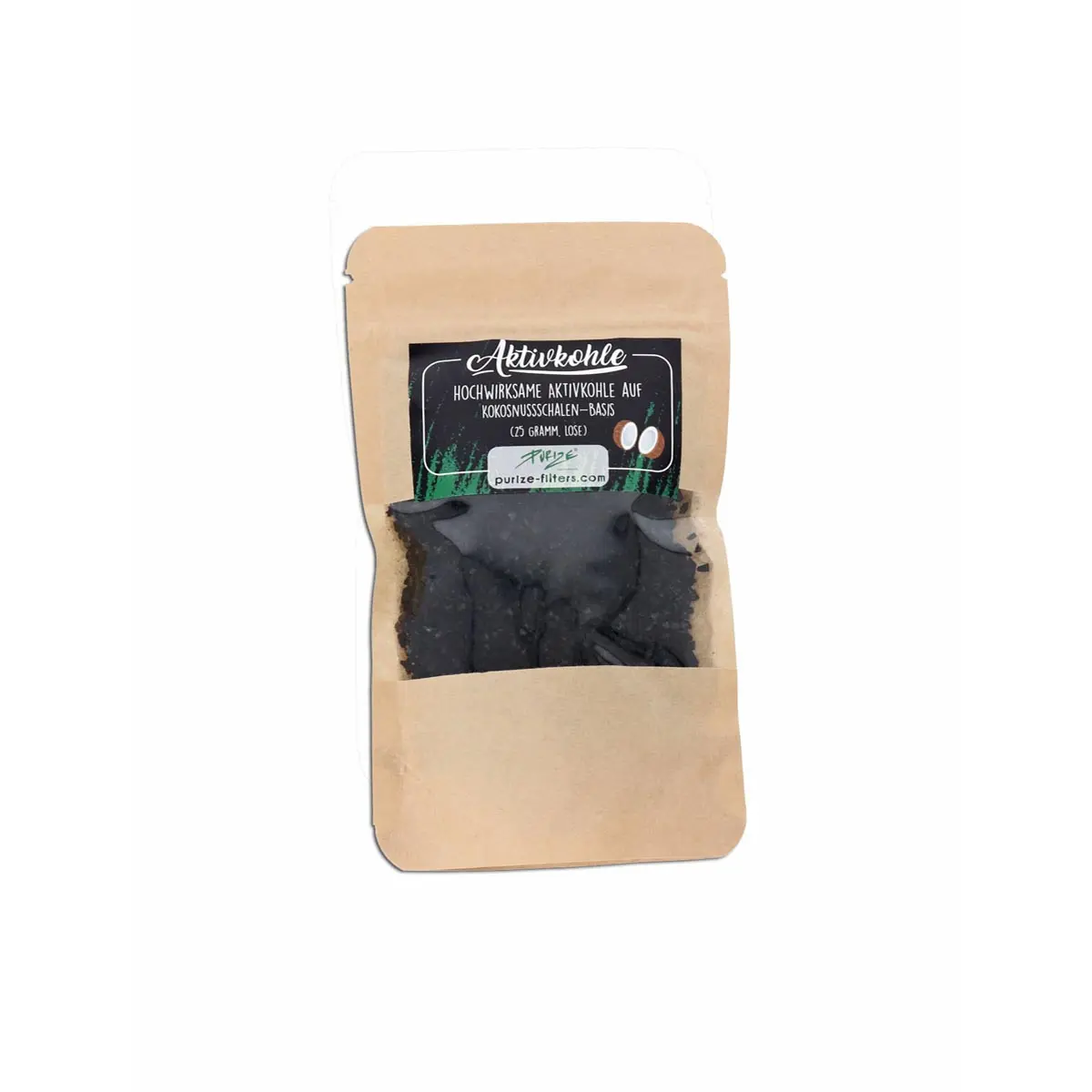 PURIZE® coconut shells - activated carbon, loose 25g