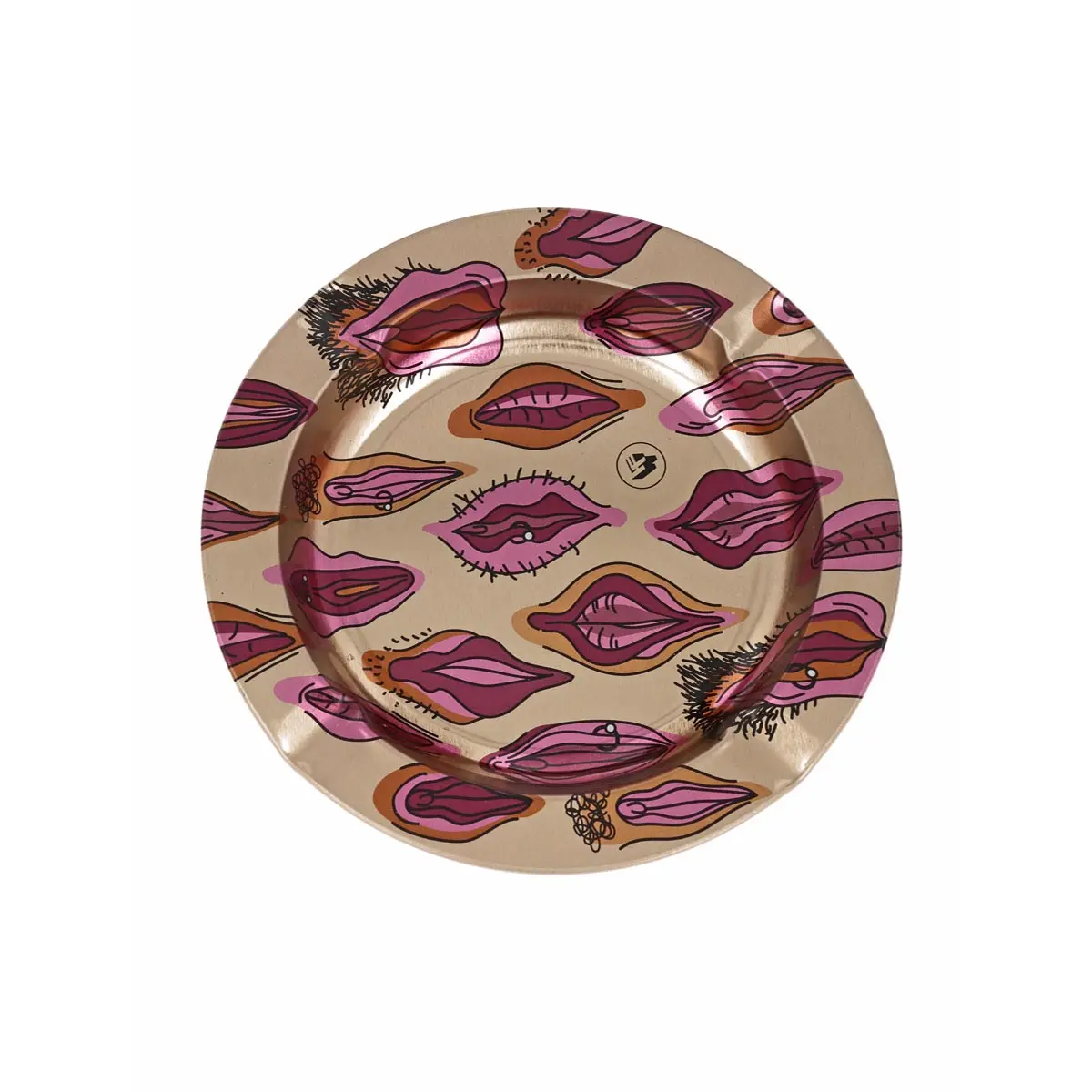 Fire Flow Clipper Ashtray "Pussy Pattern"