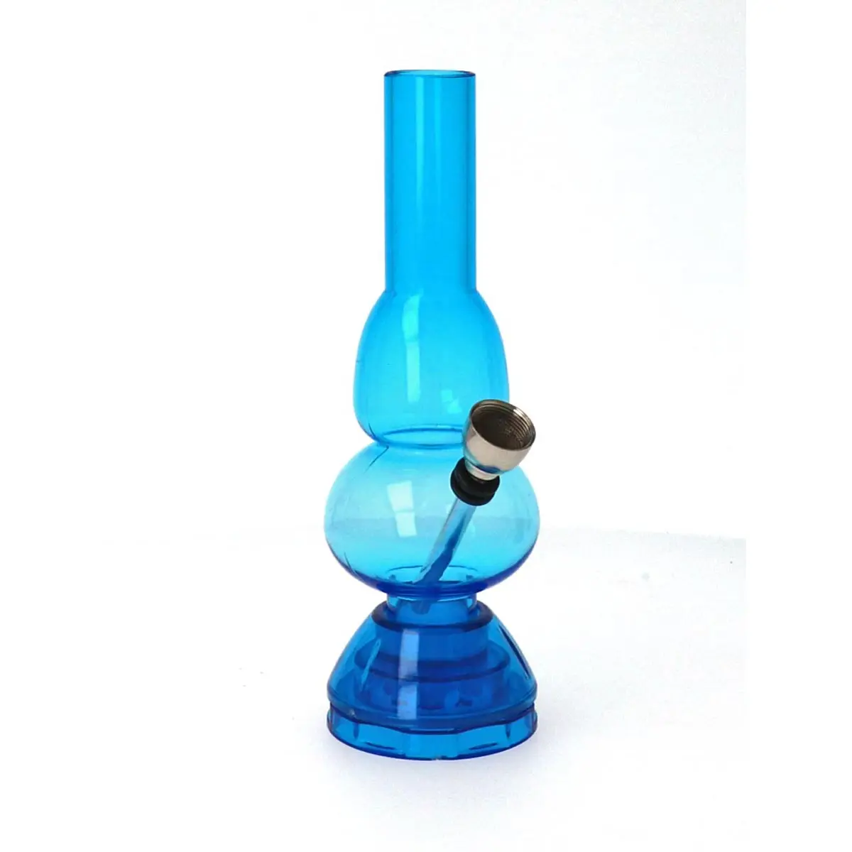 Mini Acrylic Bong + Grinder 17cm "Belly"