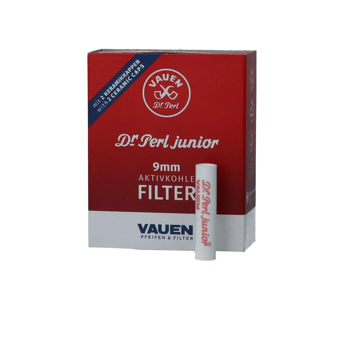 Dr. Pearl Junior Activated Carbon 40pcs 9mm