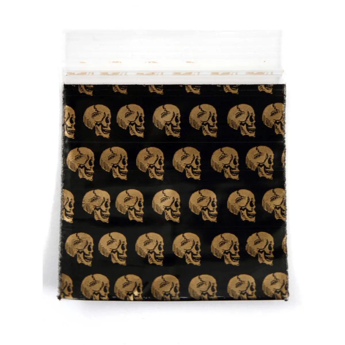 Zip Bags "Golden Skull" 50 x 50 mm 100 pcs