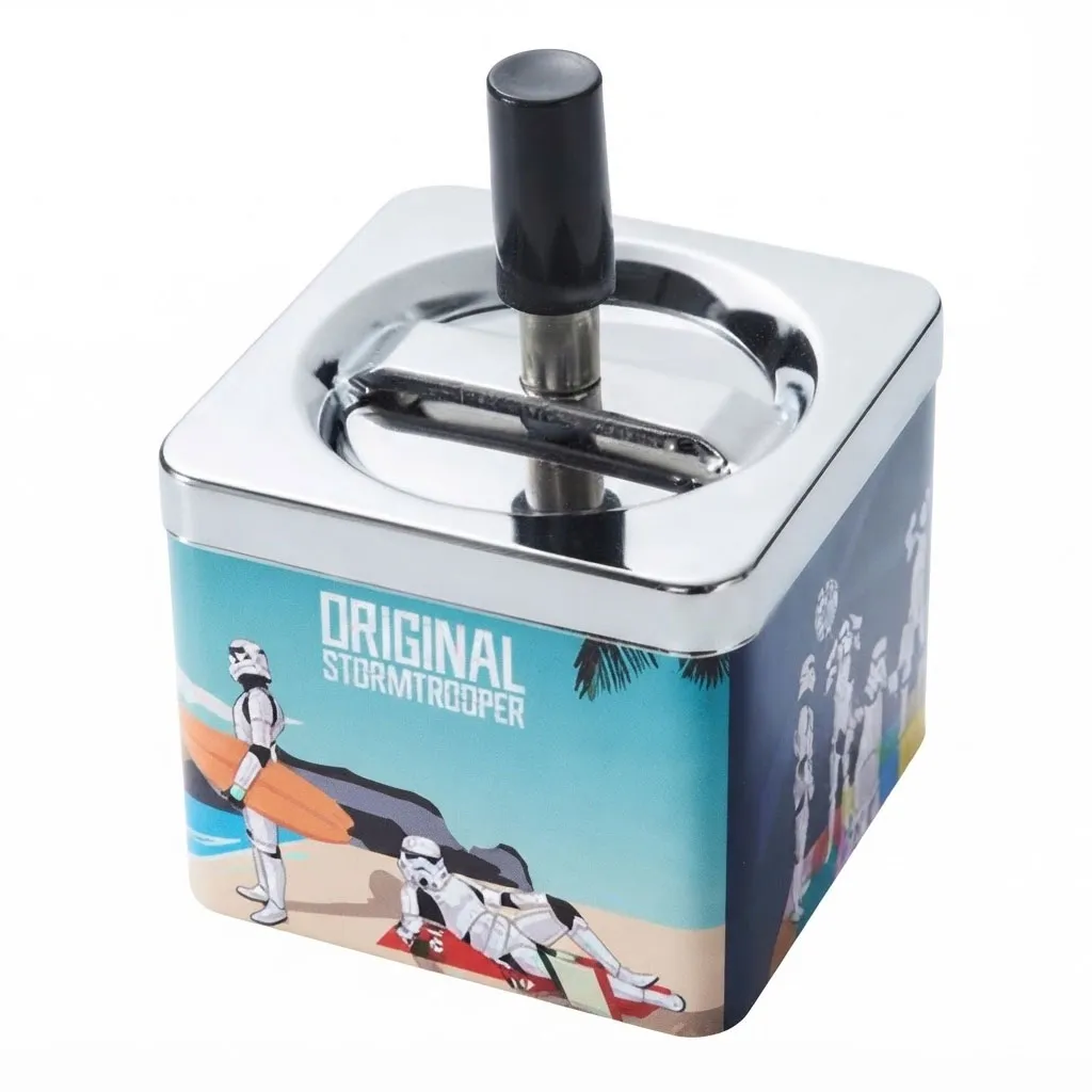 Stormtrooper Square Metal Spinning Ashtray