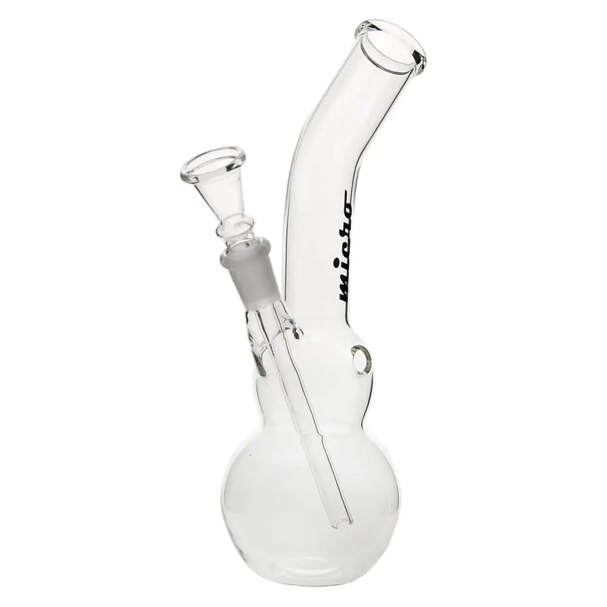 Micro Bong with 2 Bellies 22 cm