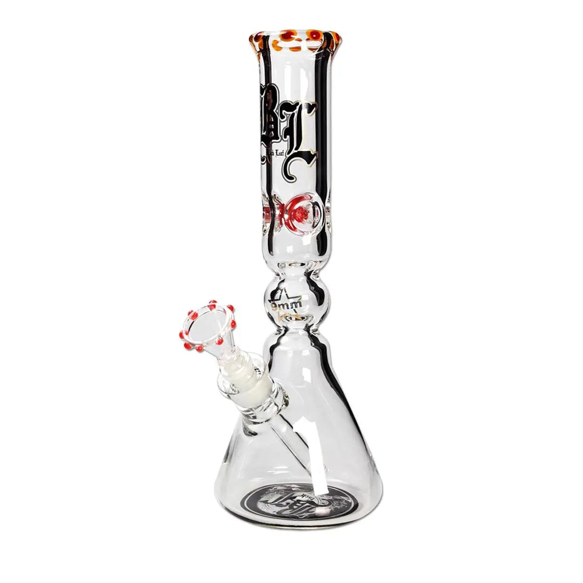 Black Leaf 9mm Bong "Sölid Smökynator" red/yellow