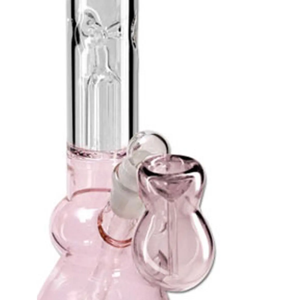 Black Leaf Percolator Bong ICE pink 30cm