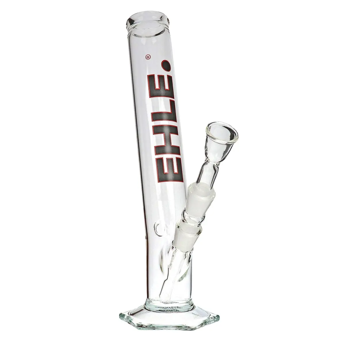 Ehle Bong angled - 500ml - 18.8mm - black-red