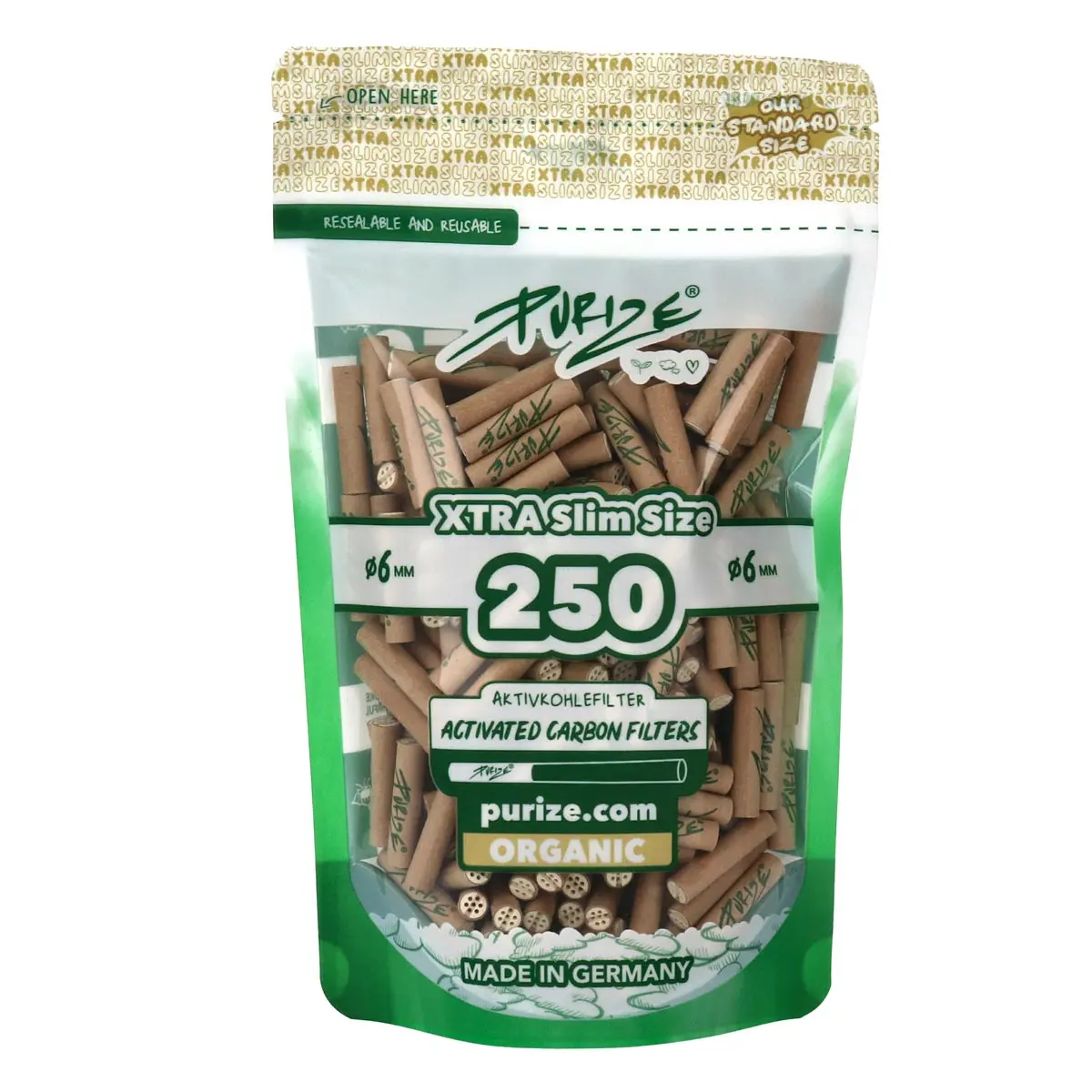 PURIZE® – XTRA Slim Size 250 organic