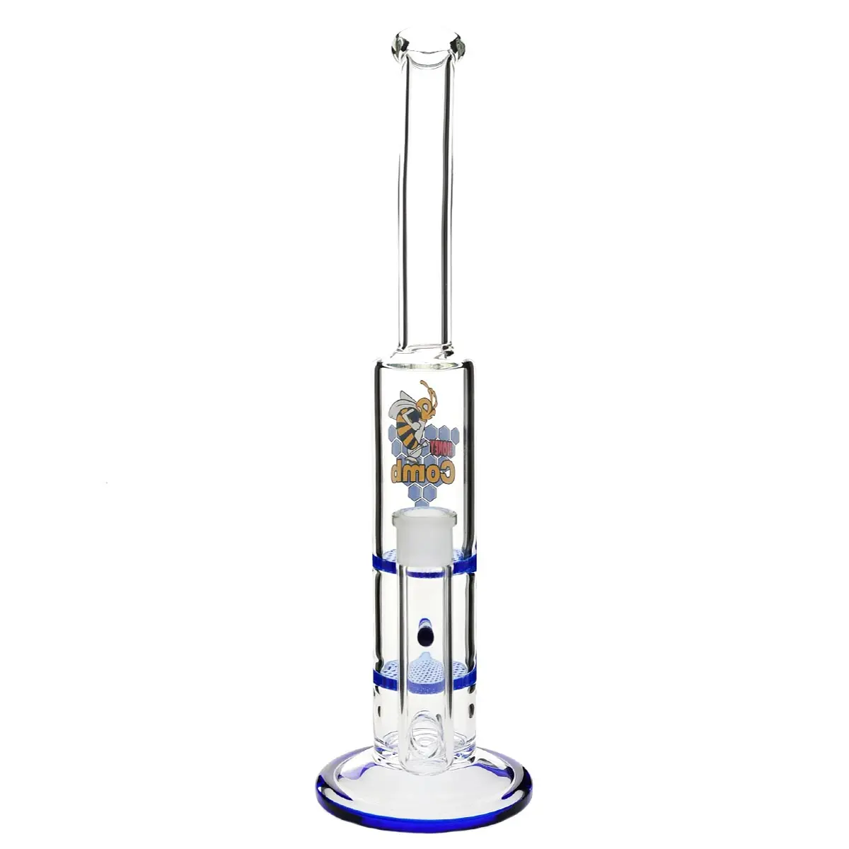 Black Leaf Bong Double Colored Honeycomb 36cm