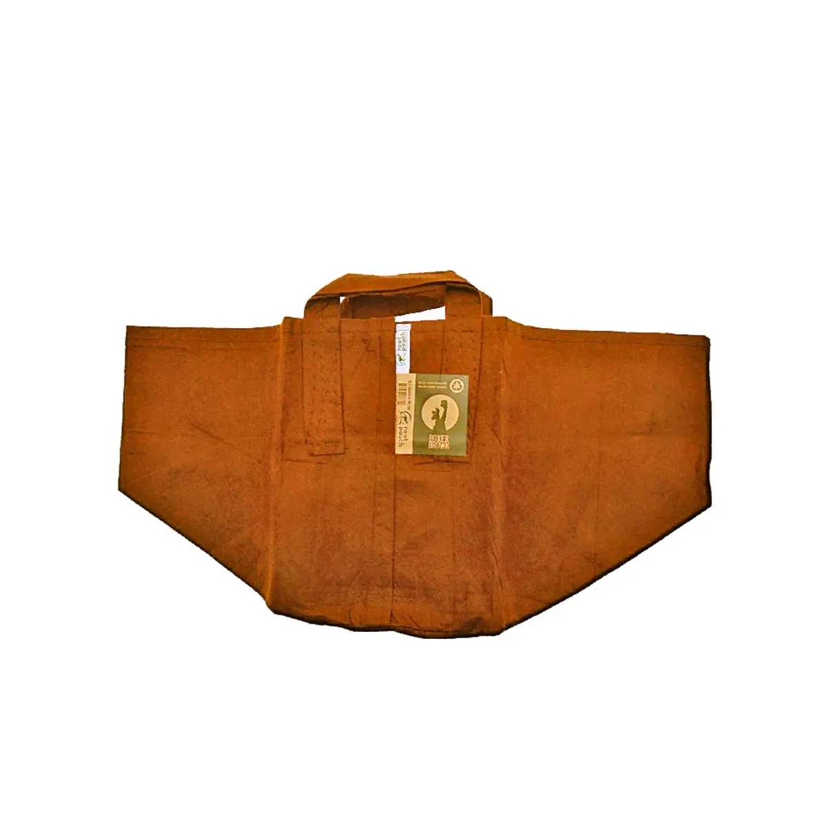 Root Pouch Boxer brown with handle - 250 g/m² -  39 L