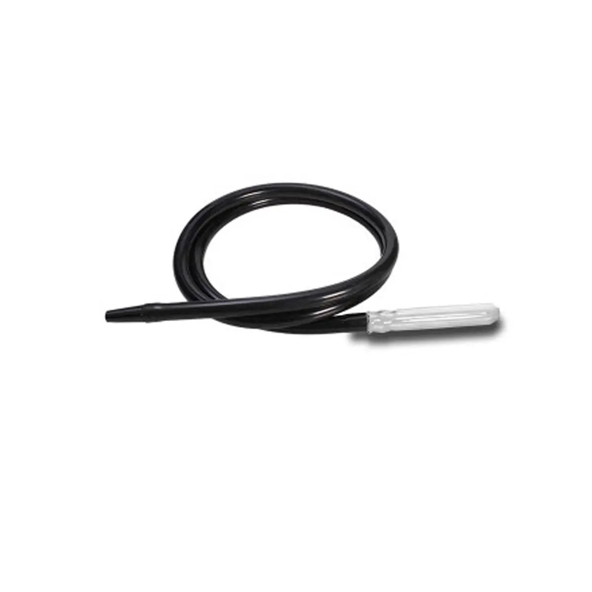 Shisha hose silicone black + adapter