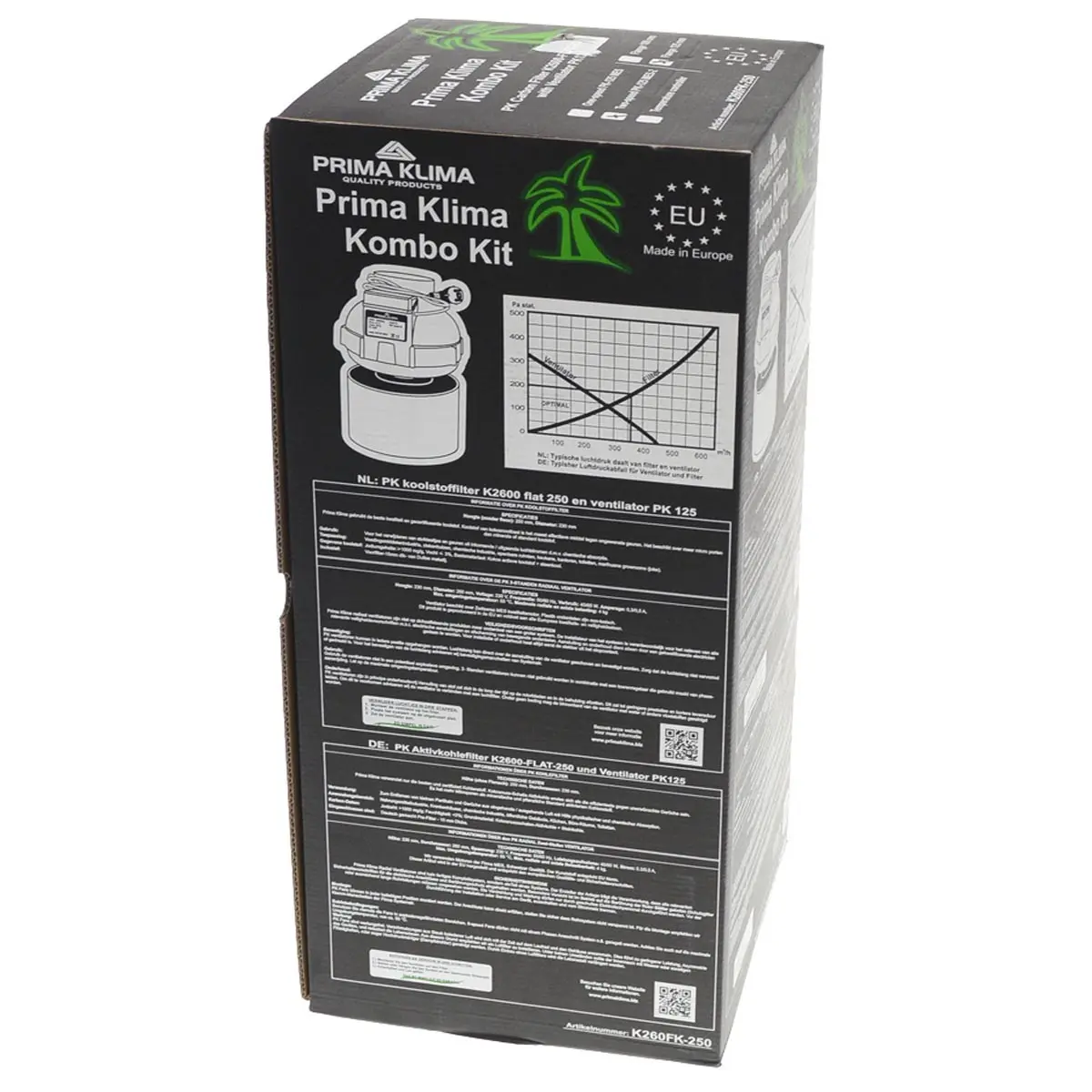 PrimaKlima Combo-Kit 2-Speed Ventilator + Filter