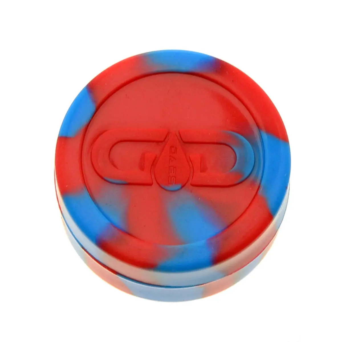 Grace Glass Silicone Jar XL Red-Blue