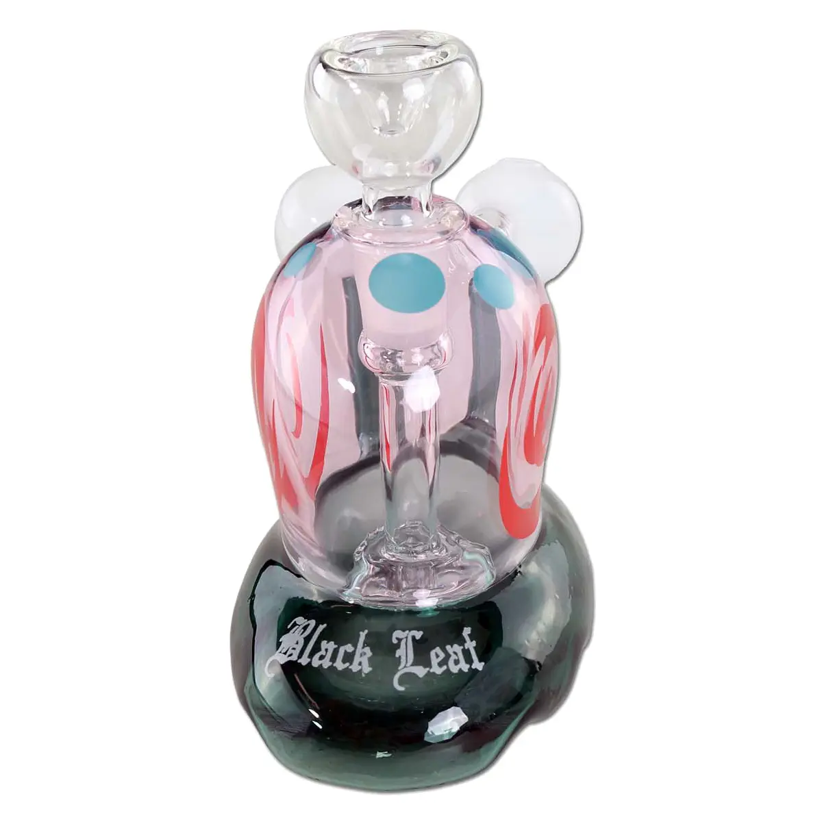 Black Leaf Glass Bong 'Snail'