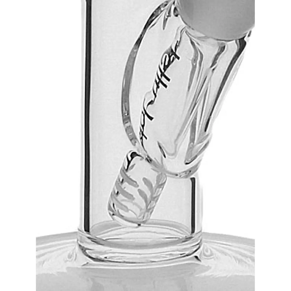 Jelly Joker Glass Bong 'Straight Greenline' - 35cm