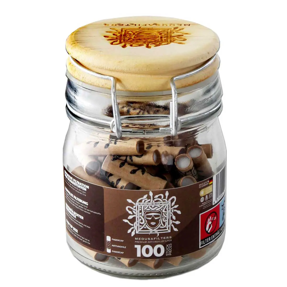 Medusa Filters Activated Carbon Filters 6mm 100 pcs Organic