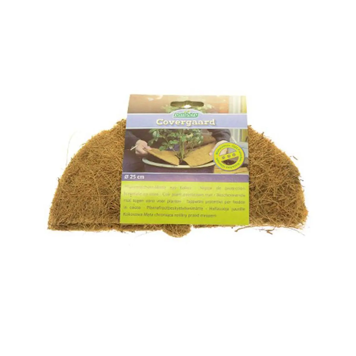 Coir plant protection mat, Ø 25 cm