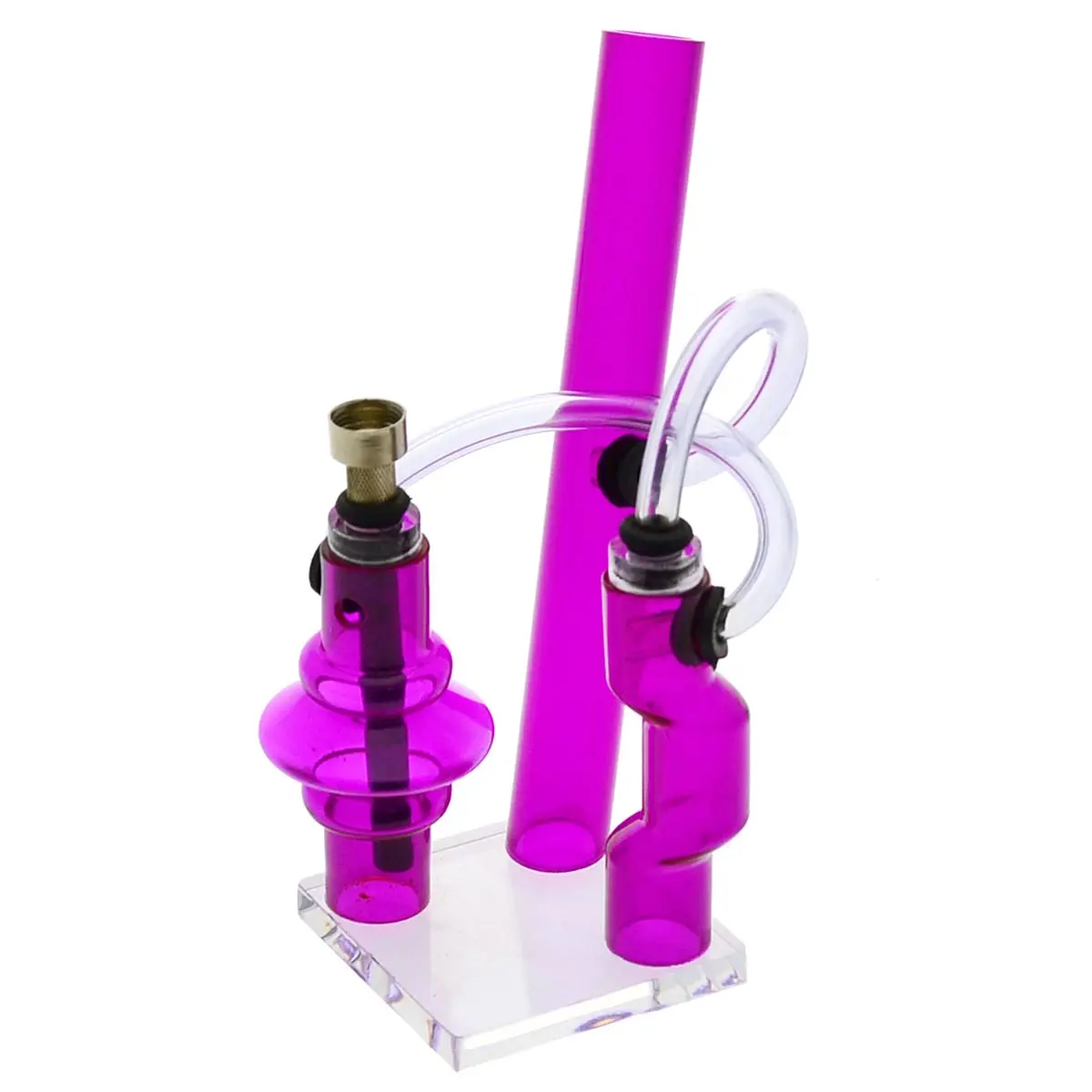 Acrylic Bong Triple Chamber "Triple Power Plant" 12 cm