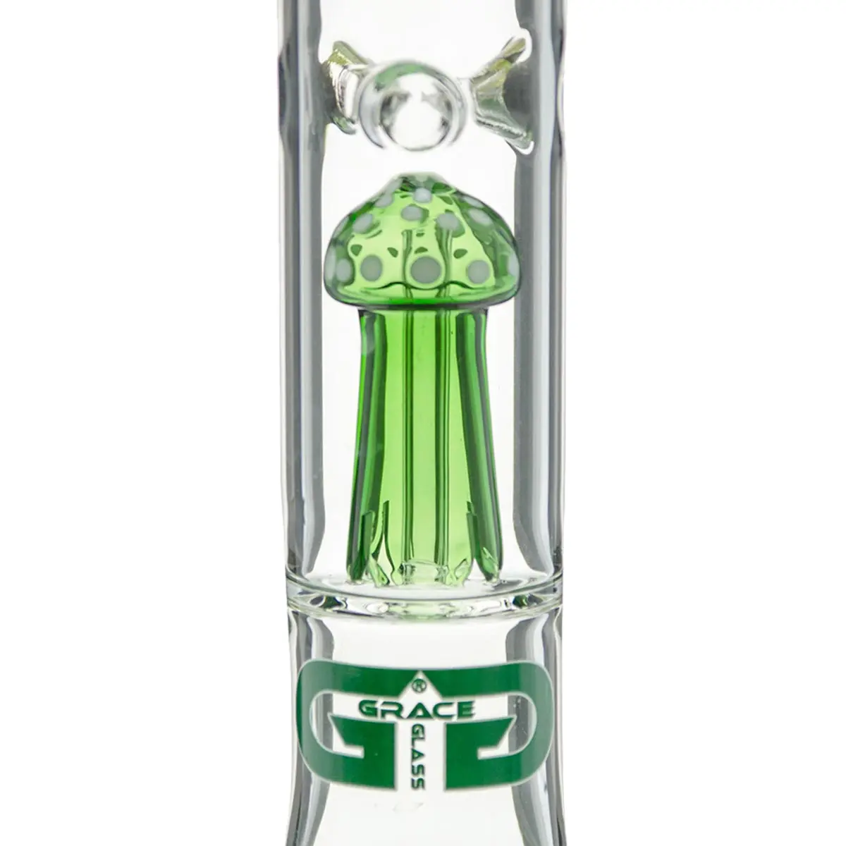 Grace Glass Bong "Playful Green Patty" 50cm