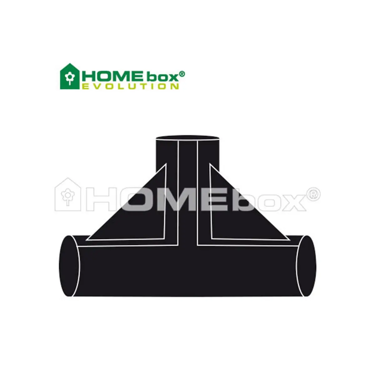 HOMEbox replacement T-connectors 2 Pack 22mm