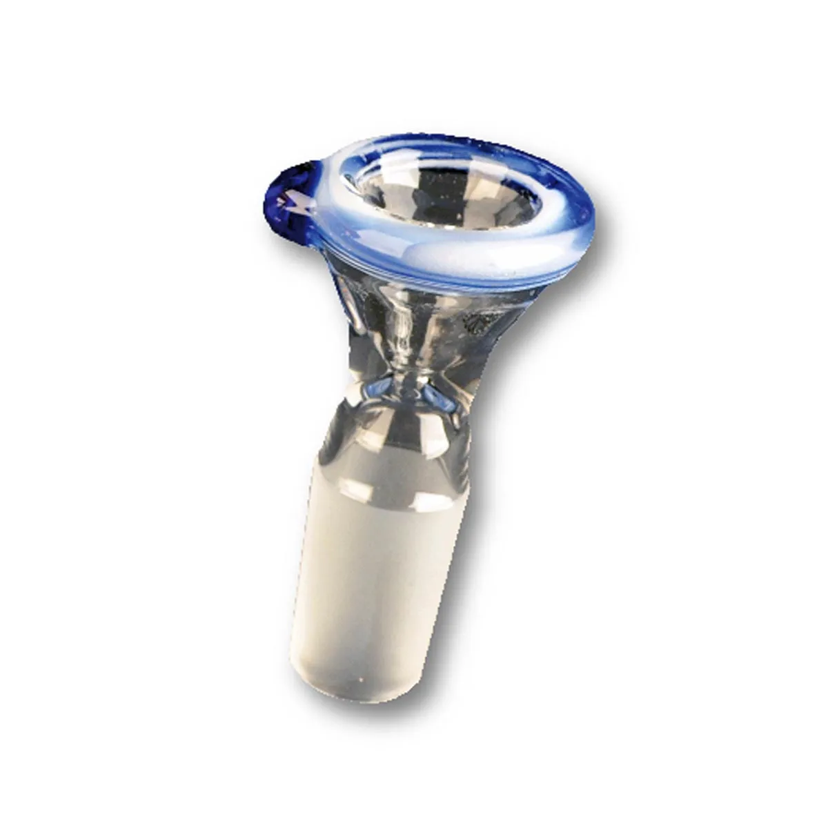 G-Spot braciere puro colorato conico blu / bianco 18.8