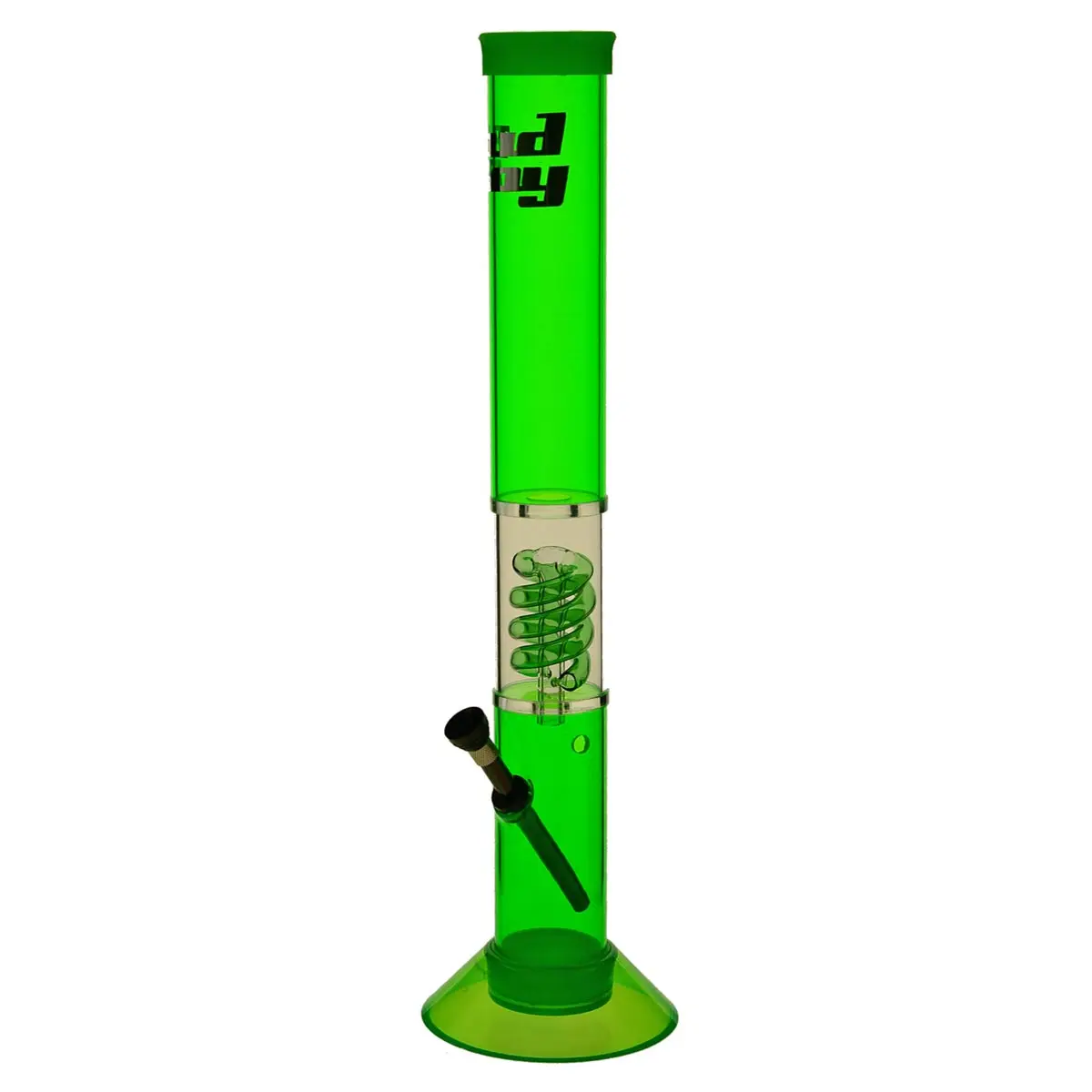 Bud Boy Acrylic Bong Percolator "Green Cane"