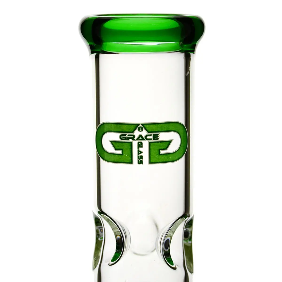 Grace Glass Bong "Prurient Green Penny" 35cm