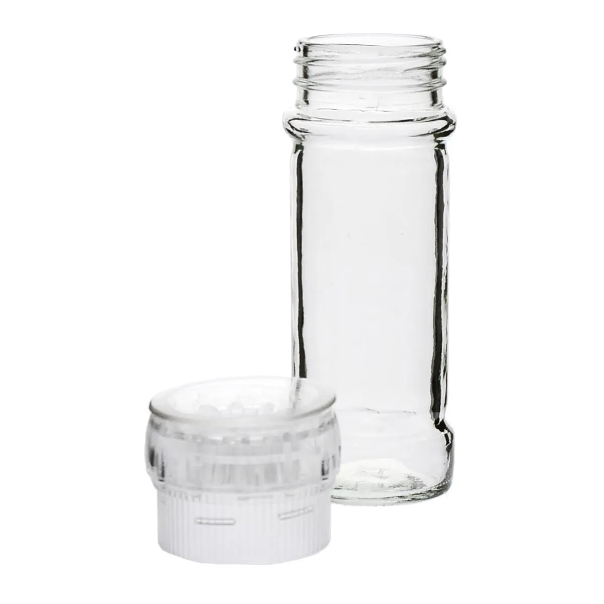 Spice jar with spice mill clear