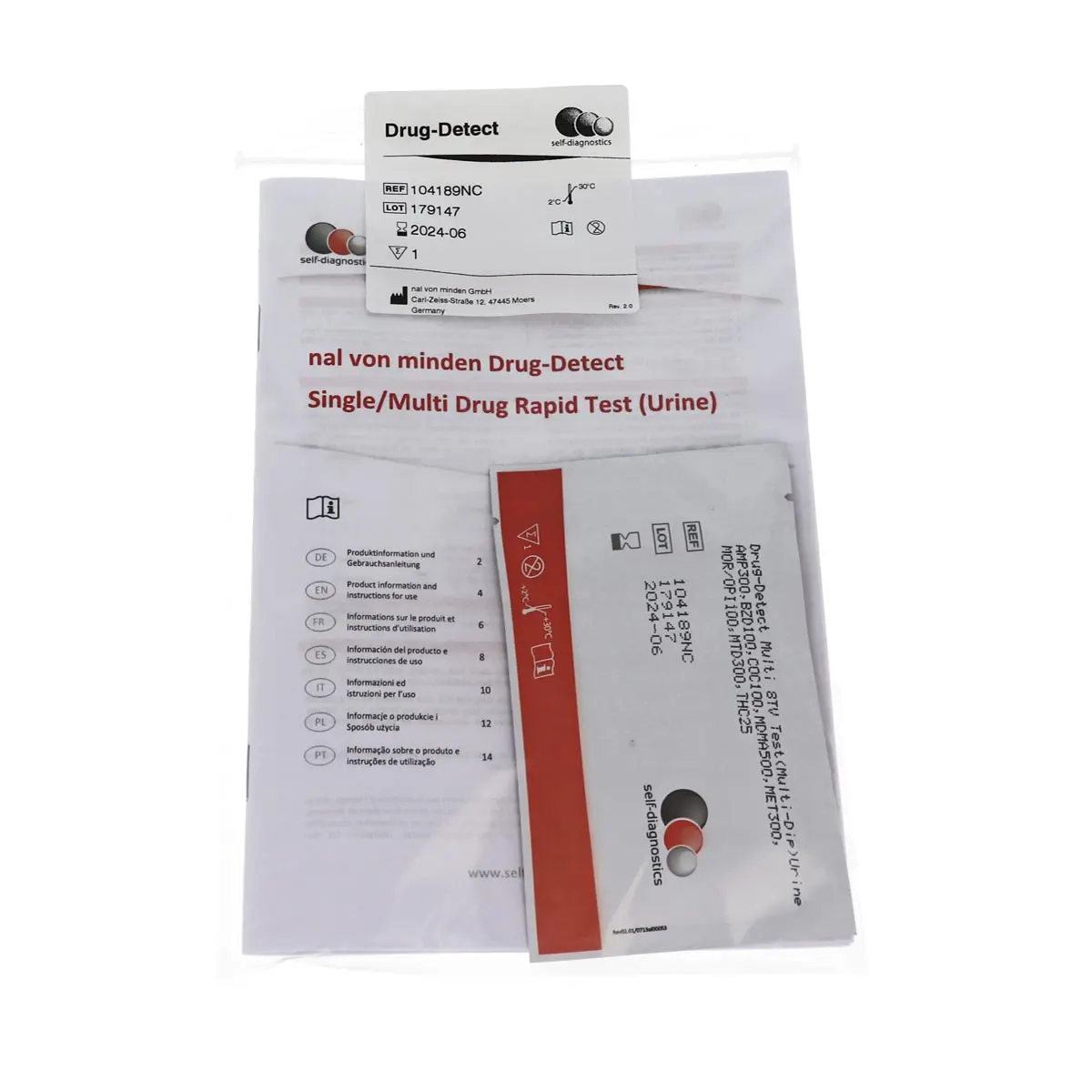 Multi-8 Drug Test MPU Parameters