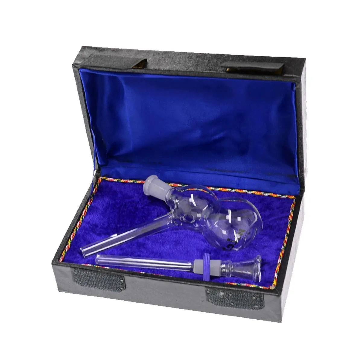 Mini Glass Bong with case 14cm