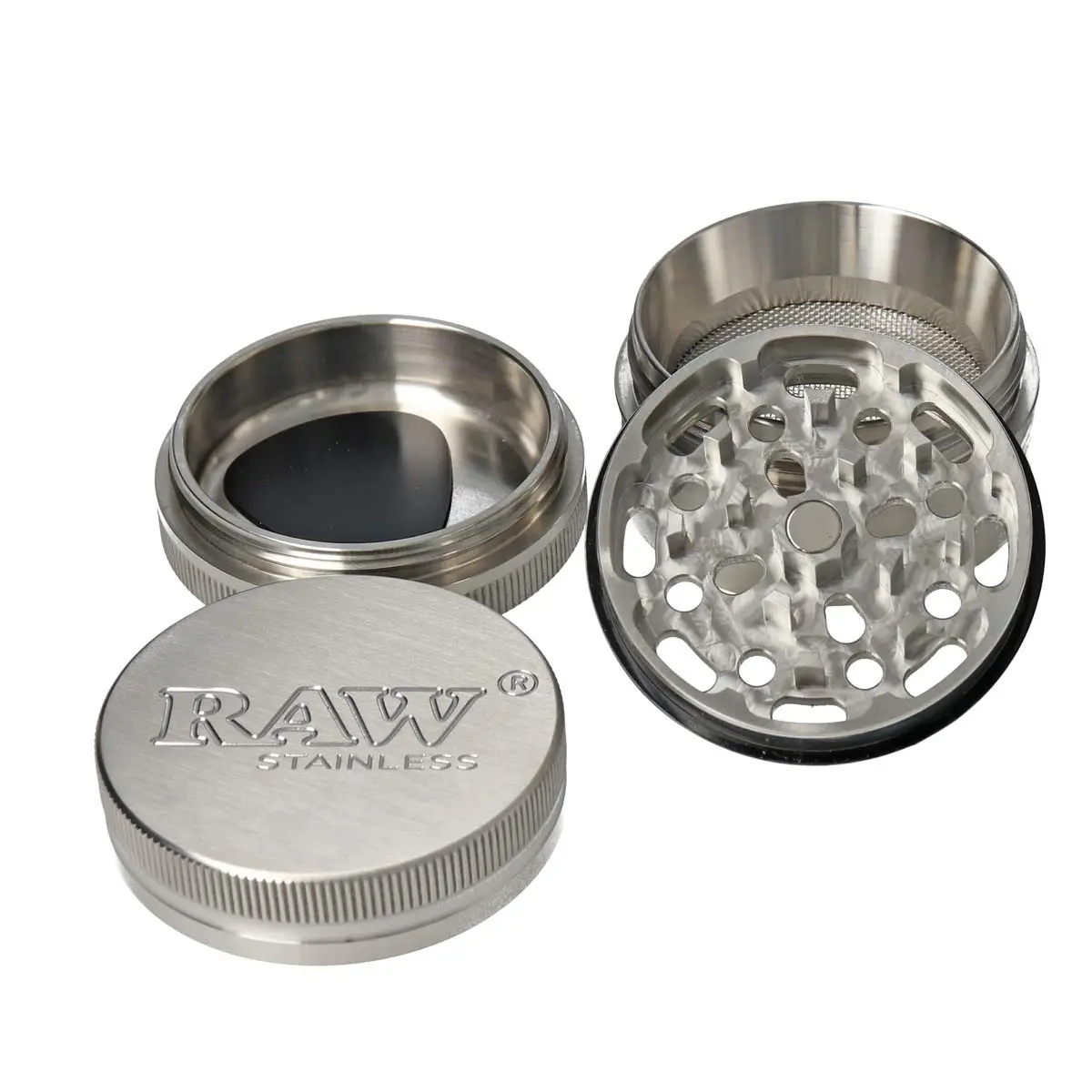 RAW Stainless Steel Grinder 4-Piece 50 mm