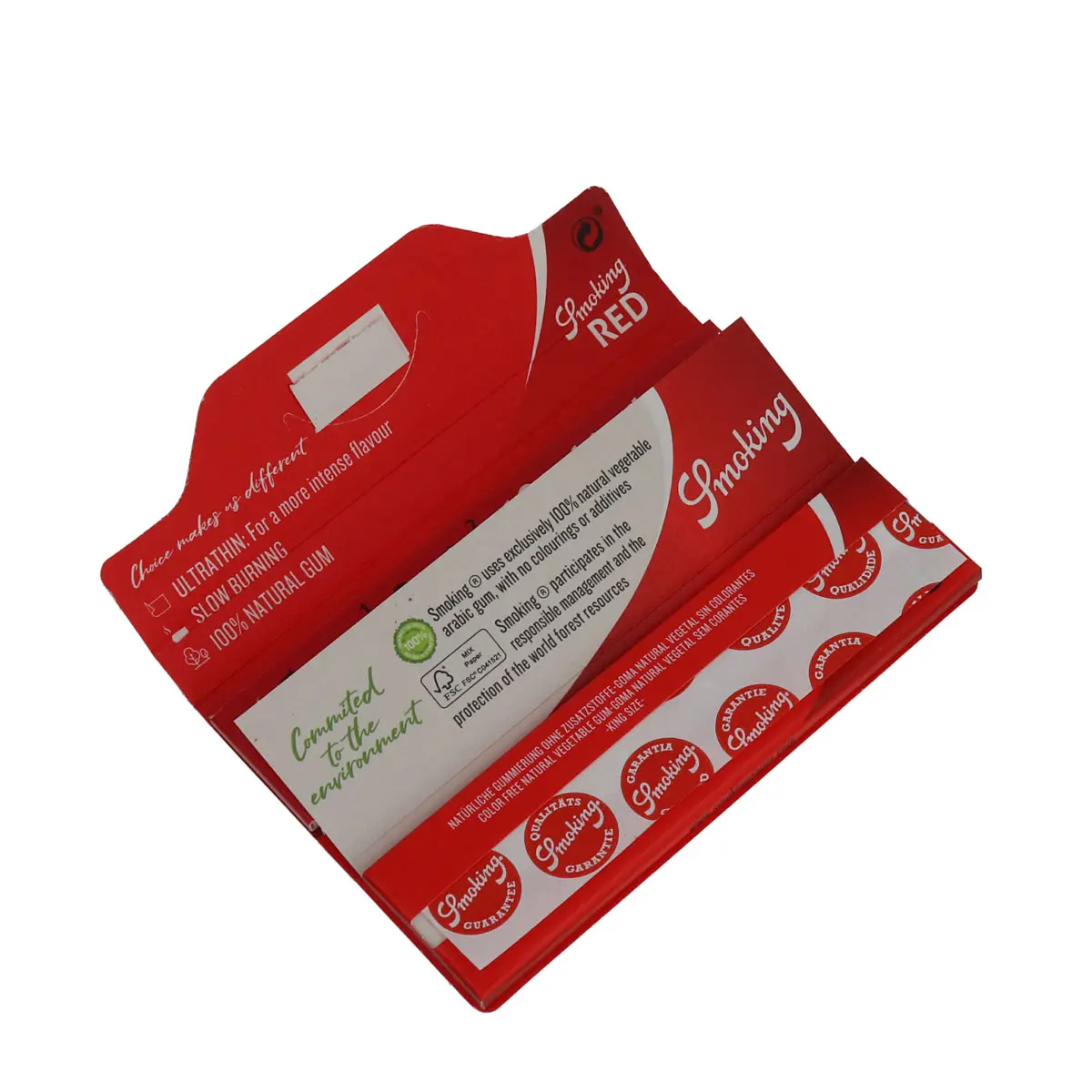 Smoking Red Kingsize Papers + Tips