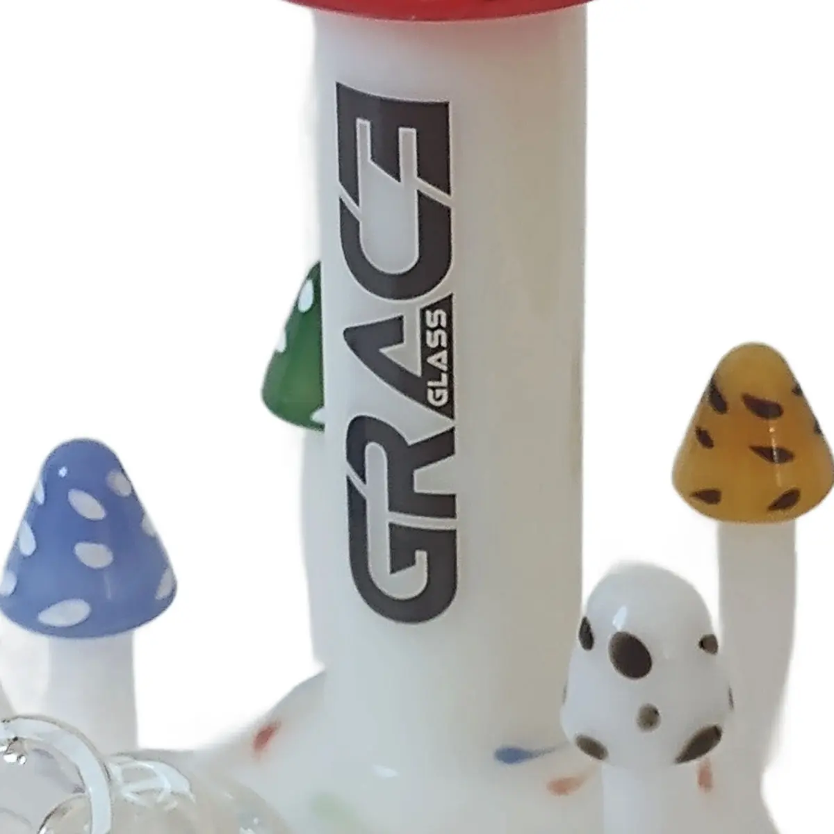 Grace Glass 'Magic Mushrooms' 24.5cm