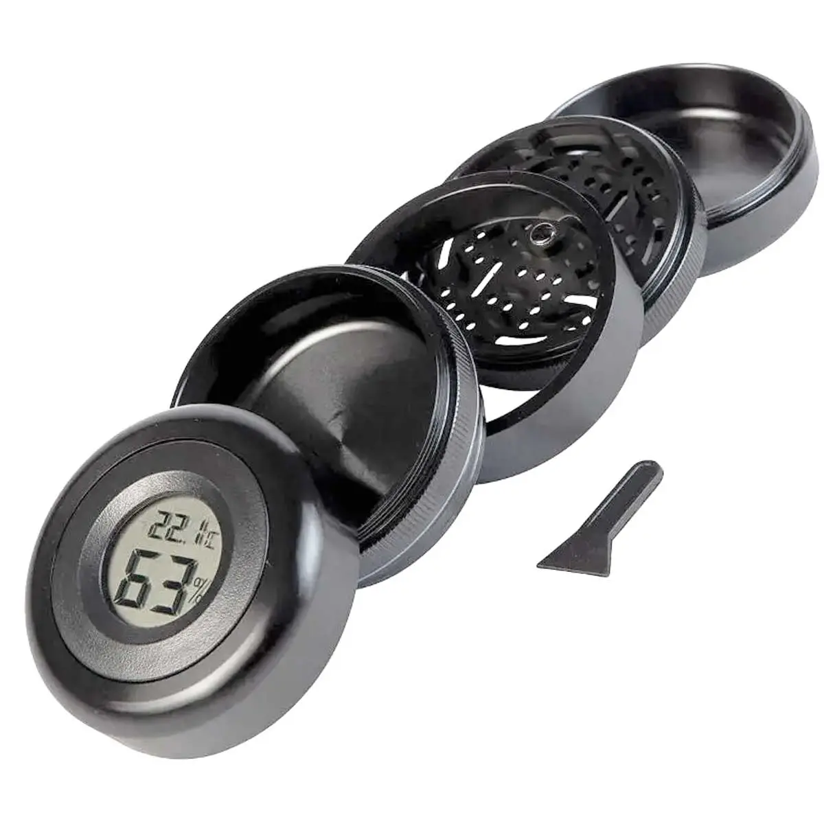 Grinder with Humidity Gauge 