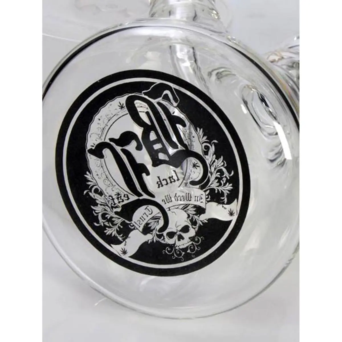 Black Leaf 9mm Bong "Sölid Smökynator" red/yellow