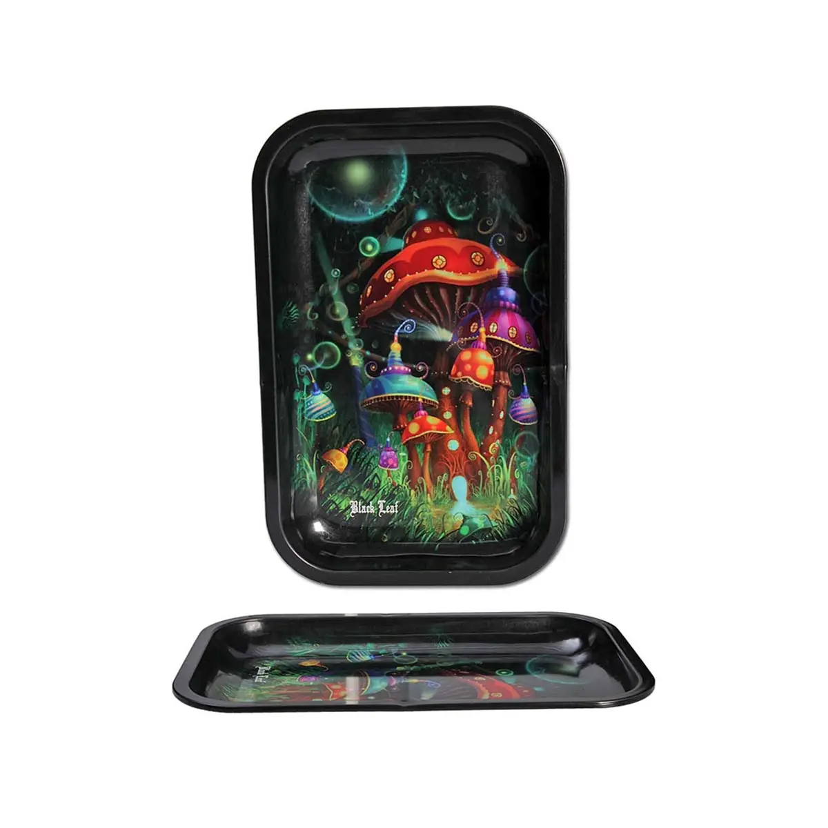 Black Leaf Rolling Tray 'Mushroom' M