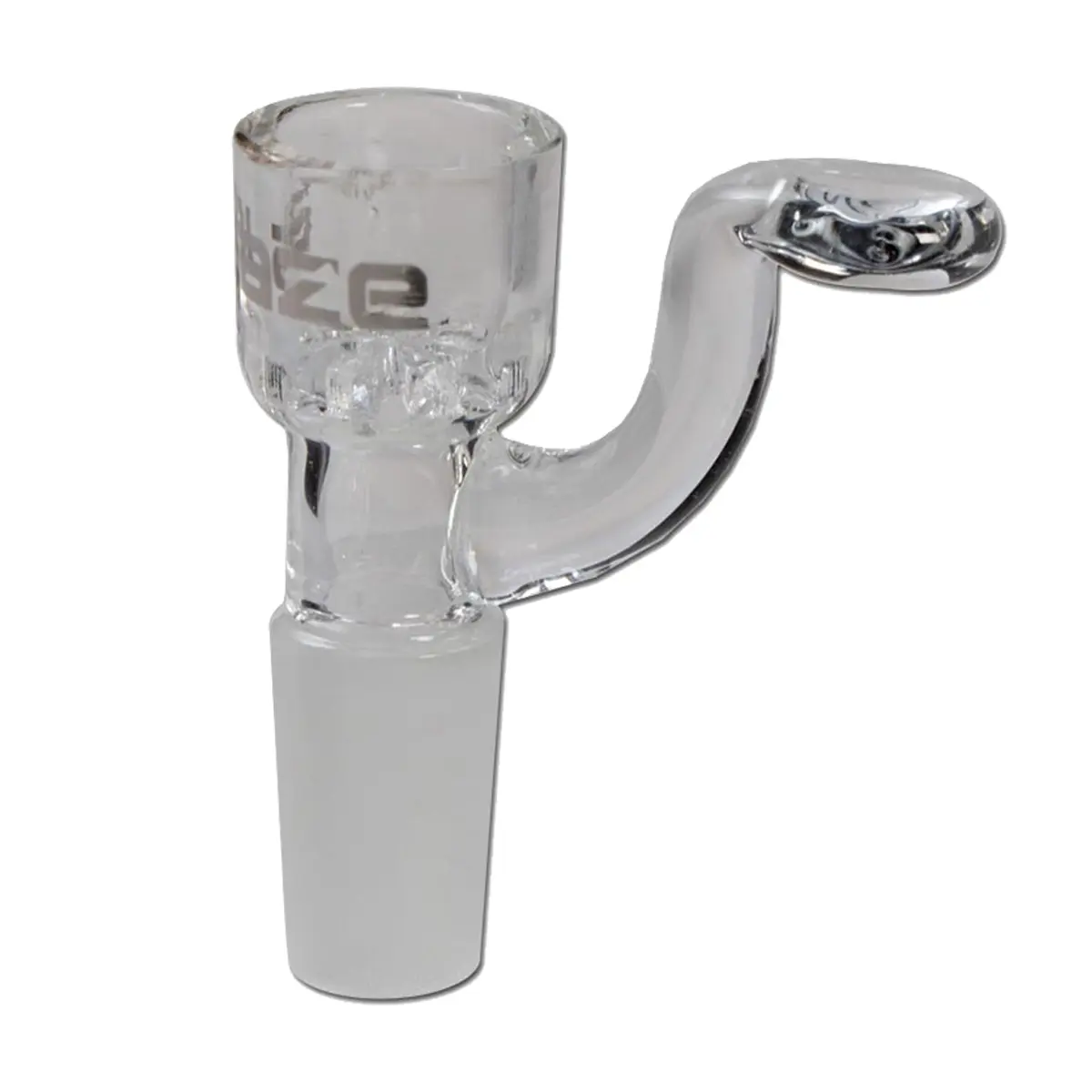 Blaze glass bowl with screen + handle 14.5 clear