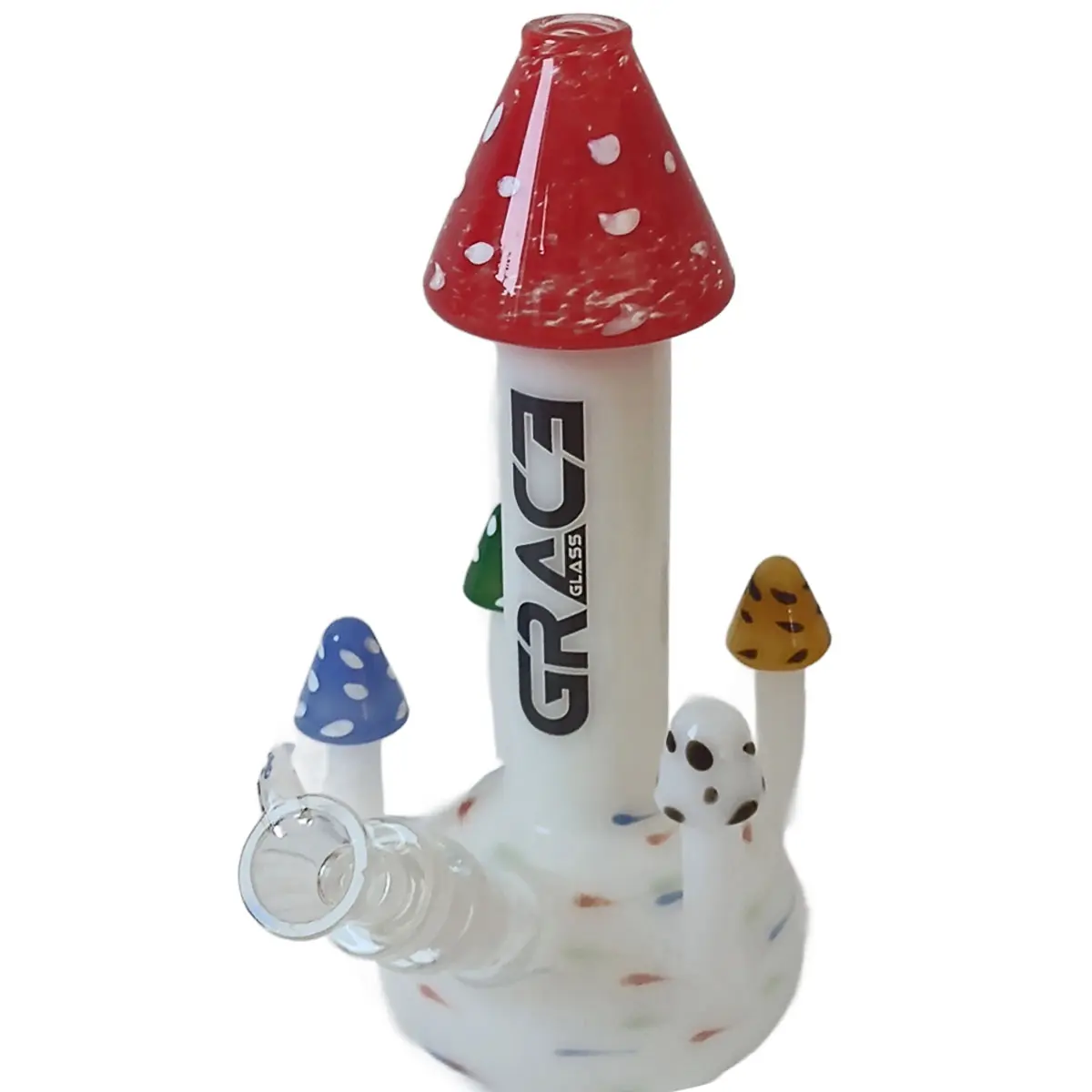 Grace Glass 'Magic Mushrooms' 24.5cm