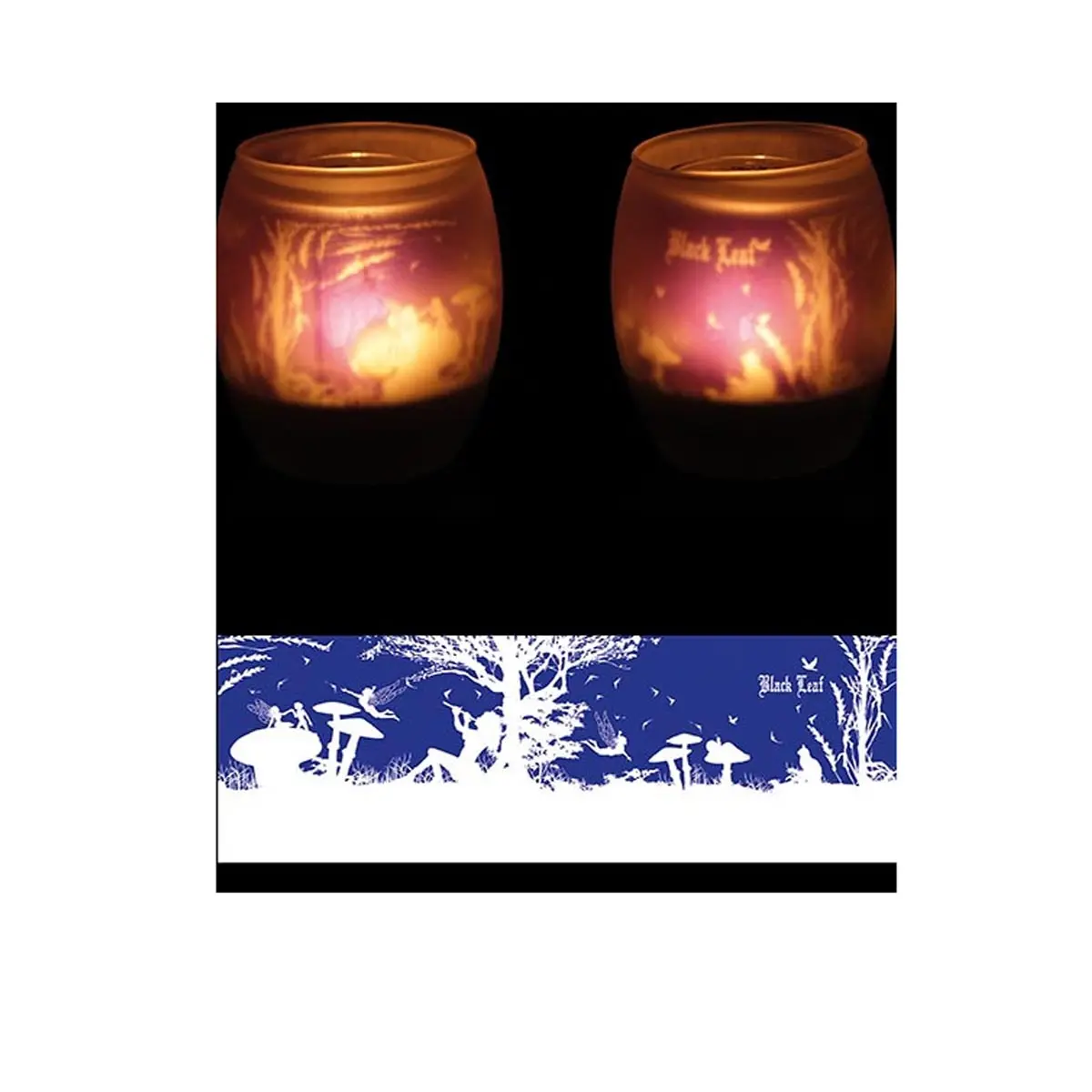 Black Leaf Tealights "Fairy"
