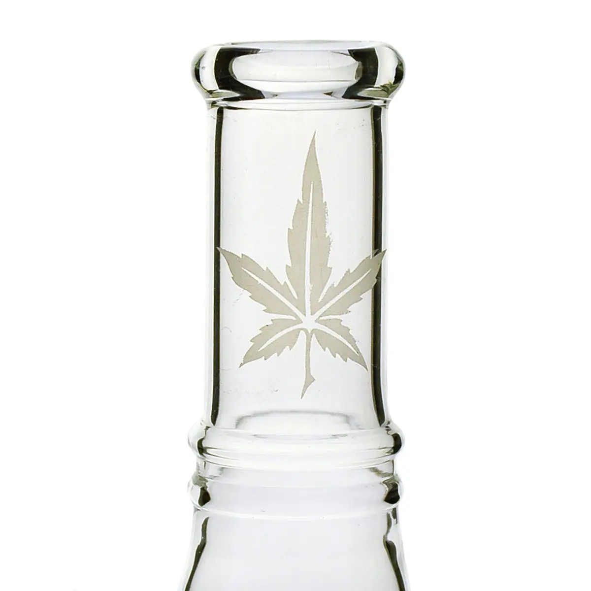 Mini Glass Bong with Hemp Design