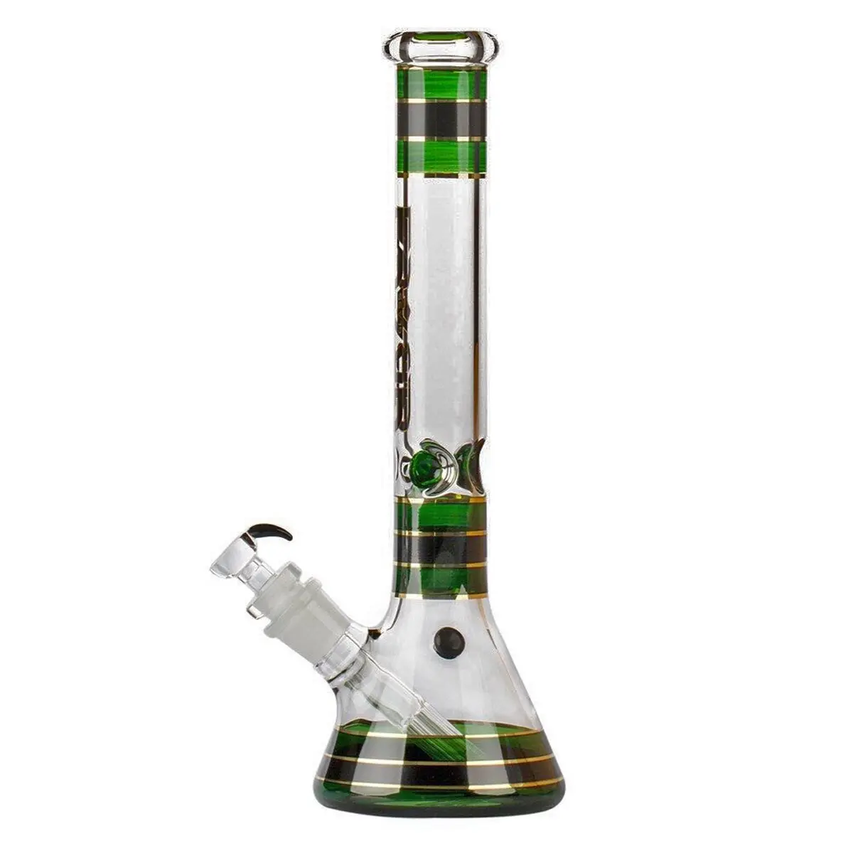 Grace Glass Bong 'Striped Series' - green