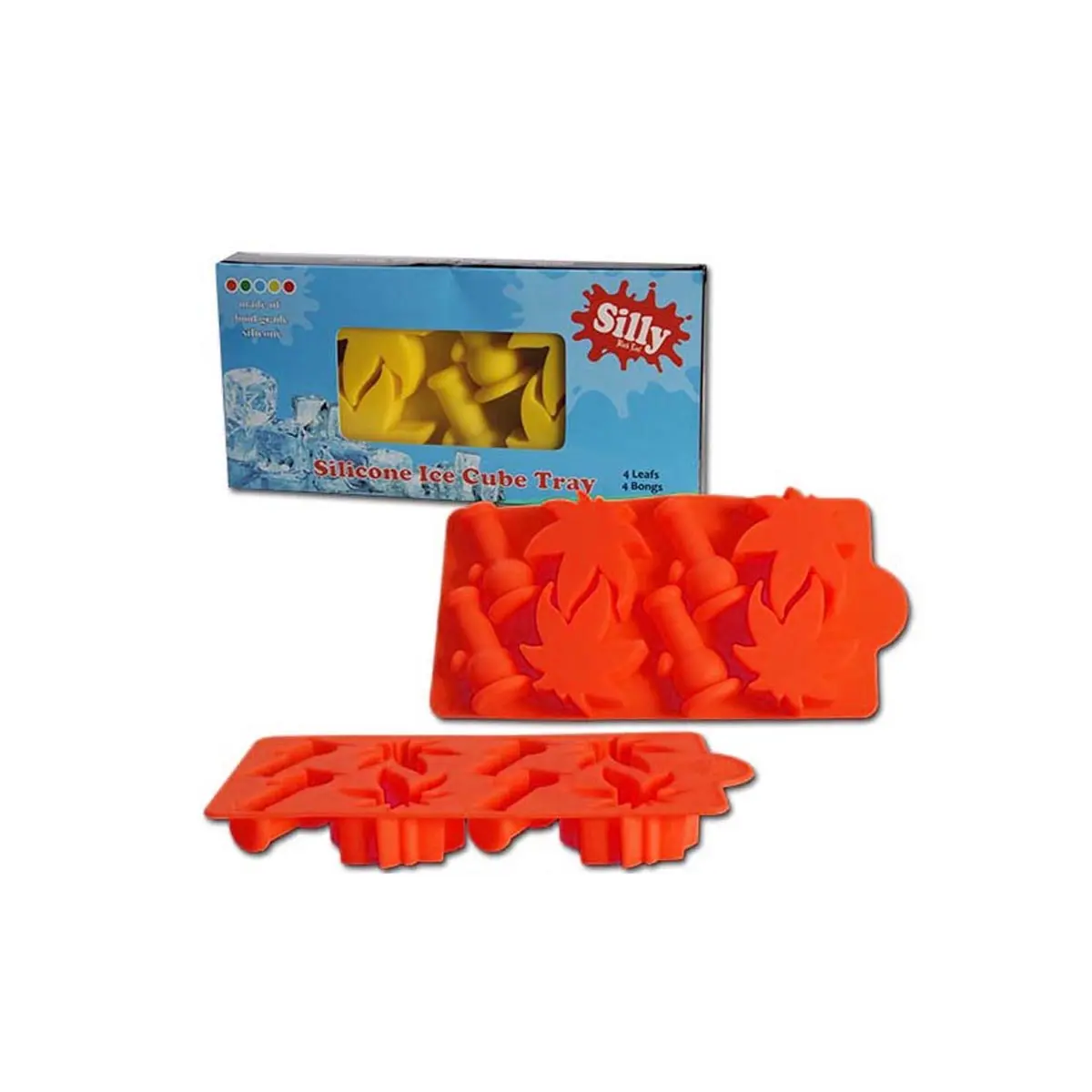 'Oil Black Leaf' 'Silly' Silicon Ice Tray 