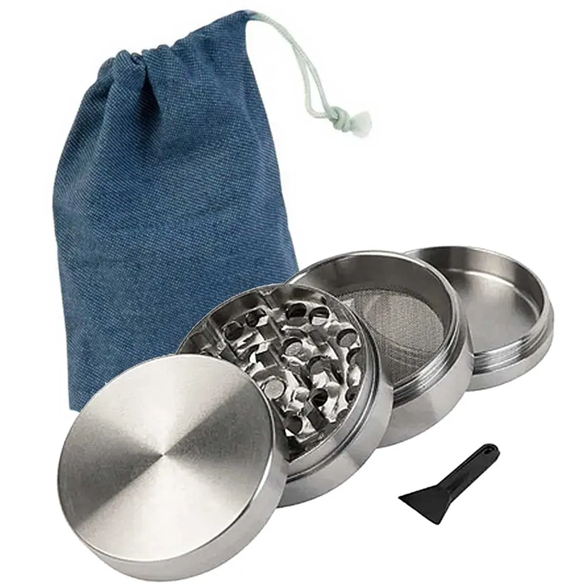 Stainless steel grinder 50mm 4-piece