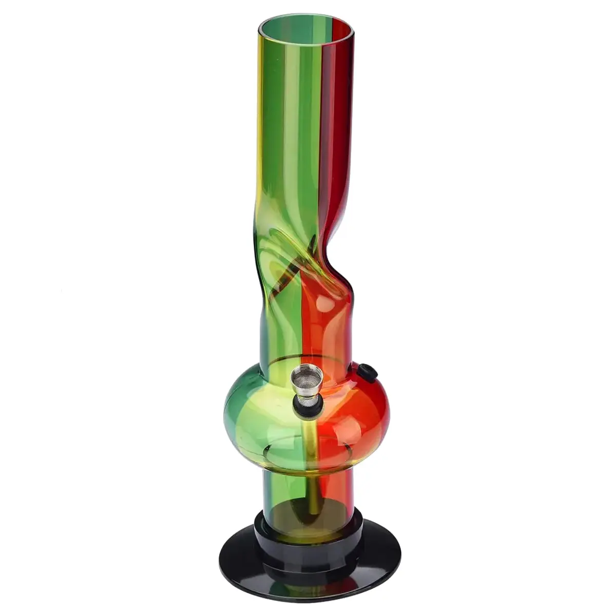 Champ High 'Twist Rasta' Acrylic Ice Bong 31cm