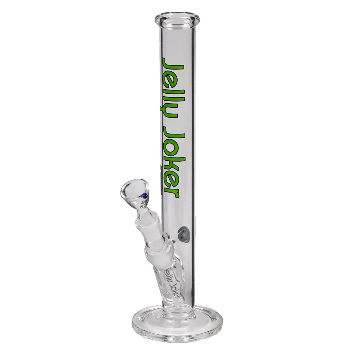 Jelly Joker Glass Bong 'Straight Greenline' - 35cm