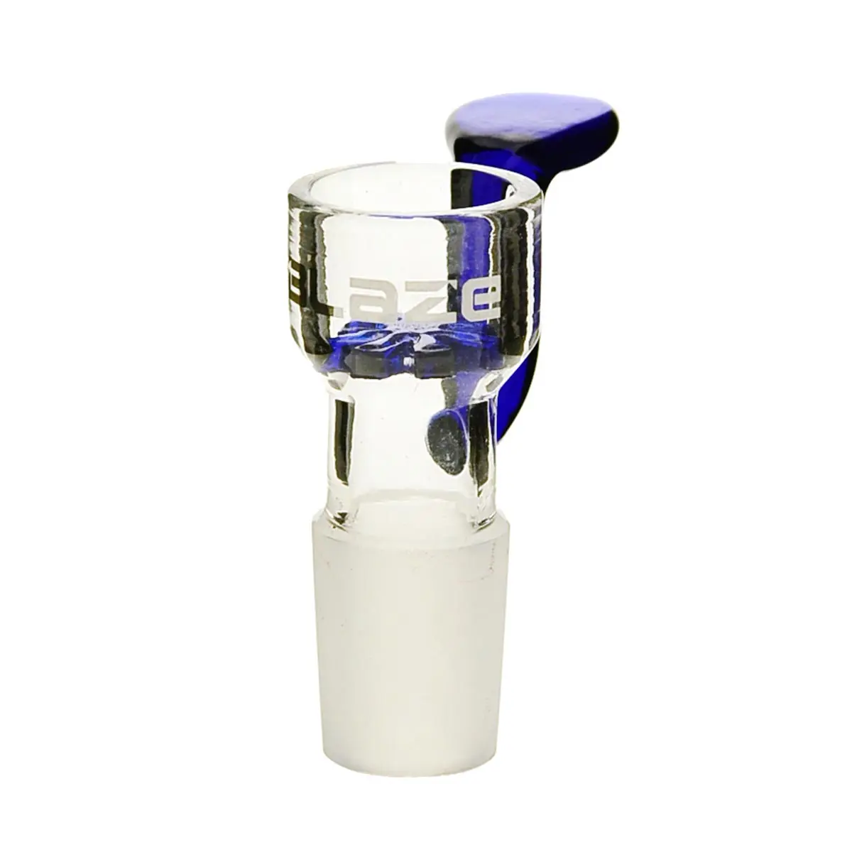 Blaze glass bowl with  screen + handle 18.8 - blue