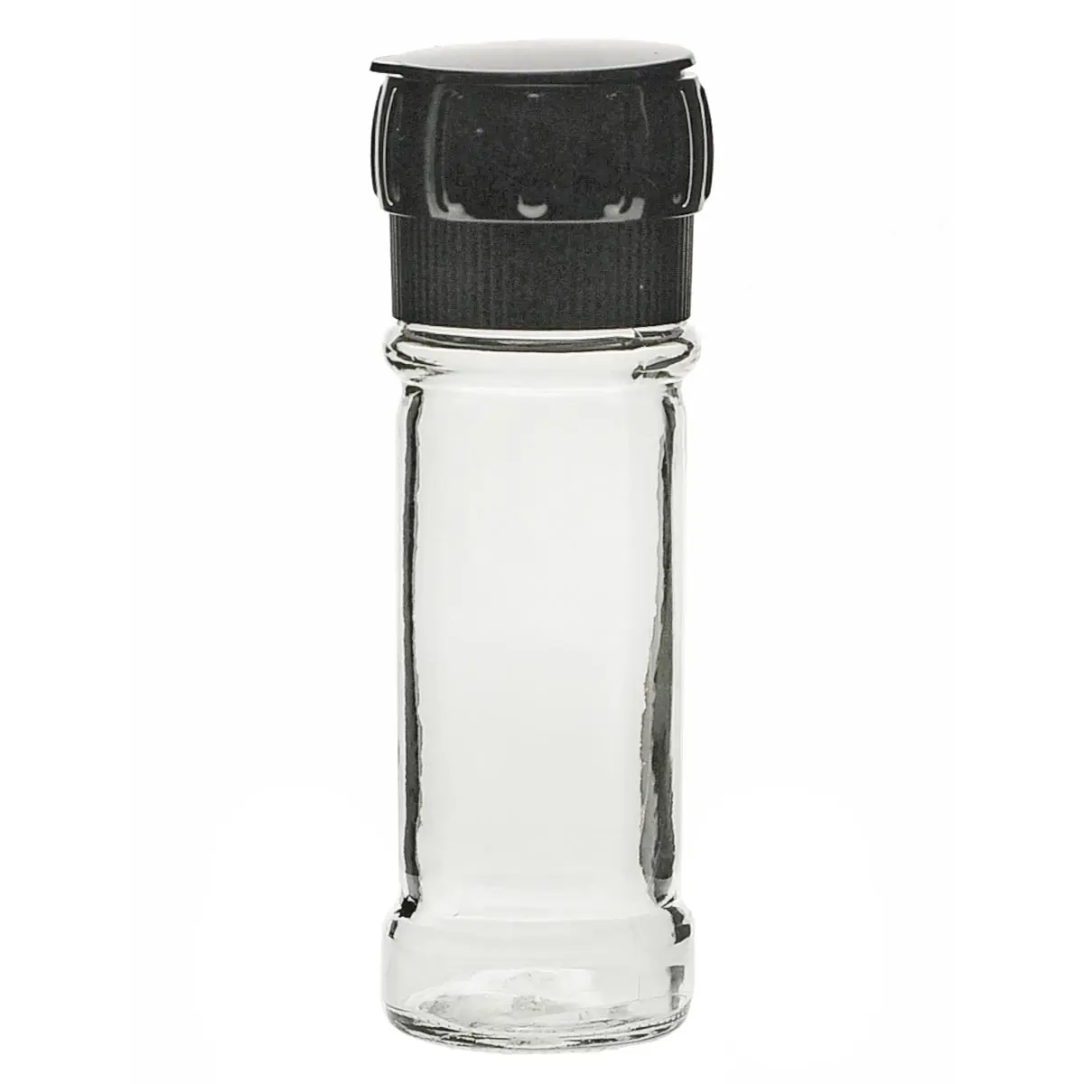 Spice jar with spice mill black