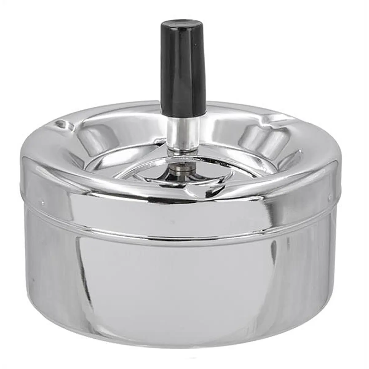 Spinning Ashtray 10?cm silver