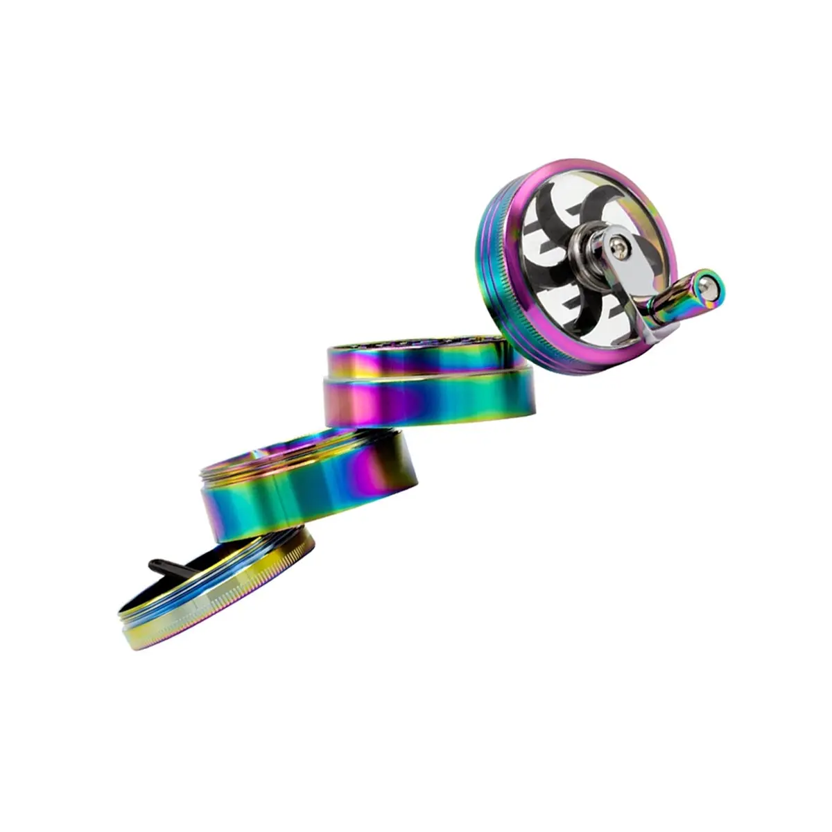 Grace Glass Amsterdam Crank Grinder - rainbow 53mm