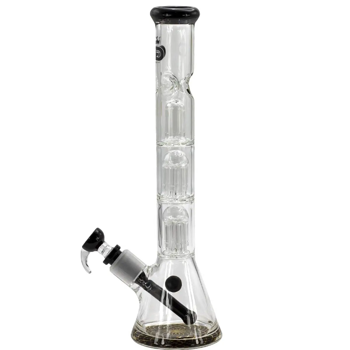 Grace Glass 'Triple Tree-Arm Percolator Beaker' 40cm black