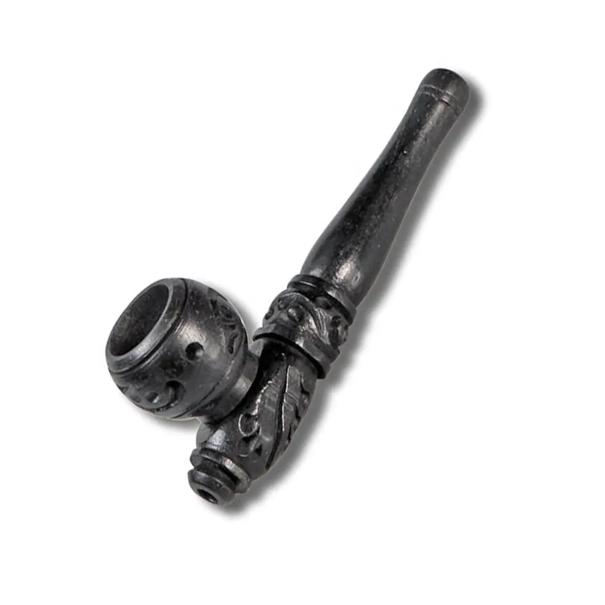 Carved Wood Tobacco Pipe 75mm
